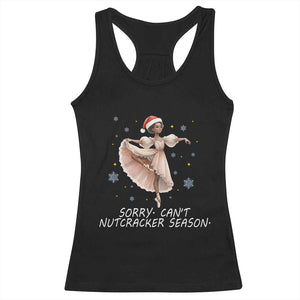 Black Nutcracker Ballet Christmas Racerback Tank Top - Print Your Wear