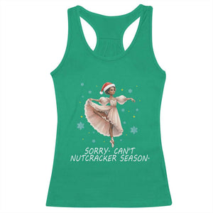 Black Nutcracker Ballet Christmas Racerback Tank Top - Print Your Wear