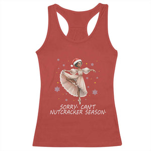 Black Nutcracker Ballet Christmas Racerback Tank Top - Print Your Wear