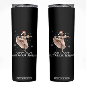 Black Nutcracker Ballet Christmas Skinny Tumbler TS14 Black Print Your Wear