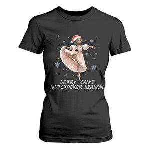Black Nutcracker Ballet Christmas T Shirt For Women - Print Your Wear