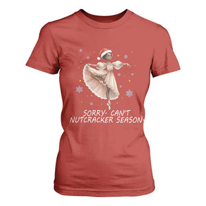 Black Nutcracker Ballet Christmas T Shirt For Women TS14 Red Print Your Wear