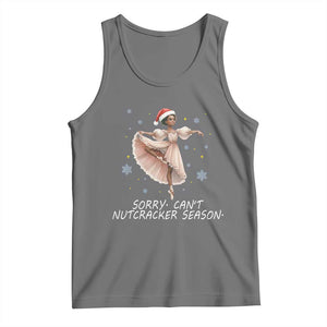 Black Nutcracker Ballet Christmas Tank Top TS14 Black Heather Print Your Wear