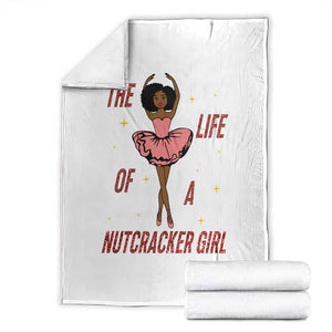 Black Nutcracker Throw Blanket The Life Of A Ballet Girl TS14 White Print Your Wear