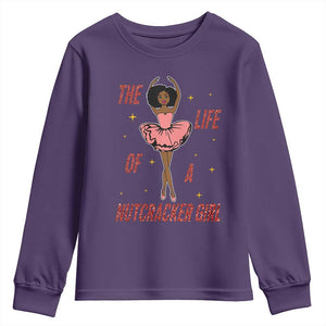 Black Nutcracker Youth Sweatshirt The Life Of A Ballet Girl TS14 Purple Print Your Wear