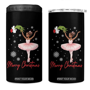 Black Nutcracker Ballet 4 in 1 Can Cooler Tumbler Merry Christmas TS14 One Size: 16 oz Black Print Your Wear