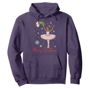 Black Nutcracker Ballet Hoodie Merry Christmas TS14 Purple Print Your Wear