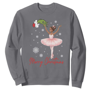 Black Nutcracker Ballet Sweatshirt Merry Christmas TS14 Charcoal Print Your Wear