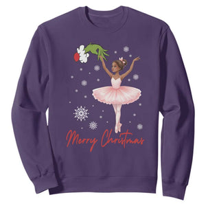 Black Nutcracker Ballet Sweatshirt Merry Christmas TS14 Purple Print Your Wear