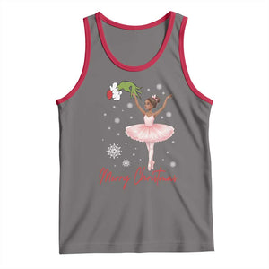 Black Nutcracker Ballet Tank Top Merry Christmas TS14 Deep Heather Red Print Your Wear