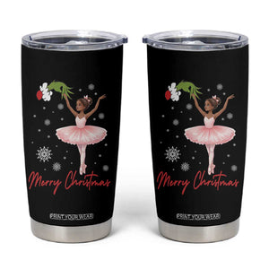 Black Nutcracker Ballet Tumbler Cup Merry Christmas TS14 Black Print Your Wear