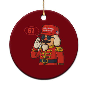 67 Six Seven Christmas Meme Ceramic Ornament Funny Nutcracker Make Xmas Great Again TS14 1pc Red Print Your Wear