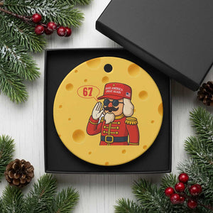 67 Six Seven Christmas Meme Ceramic Ornament Funny Nutcracker Make Xmas Great Again TS14 1pc Yellow Cheese Print Your Wear