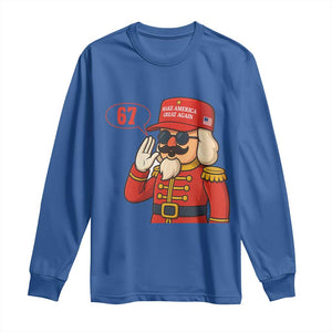 67 Six Seven Christmas Meme Long Sleeve Shirt Funny Nutcracker Make Xmas Great Again TS14 Royal Blue Print Your Wear