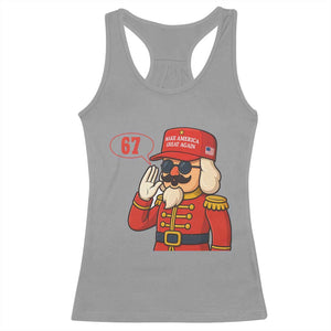 67 Six Seven Christmas Meme Racerback Tank Top Funny Nutcracker Make Xmas Great Again TS14 Sport Gray Print Your Wear
