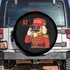 67 Six Seven Christmas Meme Spare Tire Cover Funny Nutcracker Make Xmas Great Again TS14 No hole Black Print Your Wear