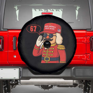 67 Six Seven Christmas Meme Spare Tire Cover Funny Nutcracker Make Xmas Great Again TS14 Black Print Your Wear