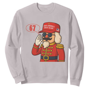 67 Six Seven Christmas Meme Sweatshirt Funny Nutcracker Make Xmas Great Again TS14 Ice Gray Print Your Wear