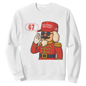 67 Six Seven Christmas Meme Sweatshirt Funny Nutcracker Make Xmas Great Again TS14 White Print Your Wear