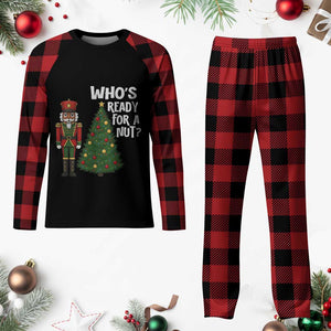 Black Nutcracker Christmas Plaid Pajama Set Who Is Ready For A Nut TS14 Buffalo Plaid Print Your Wear