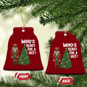 Black Nutcracker Christmas Ceramic Ornament Who Is Ready For A Nut TS14 Print Your Wear