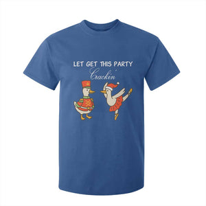 Funny Nutcracker Goose Christmas T Shirt For Kid Let Get This Party Crackin TS14 Royal Blue Print Your Wear