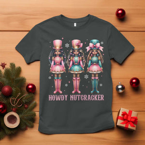 Howdy Nutcracker Cowgirl Christmas Western Country T Shirt TS14 Dark Heather Print Your Wear