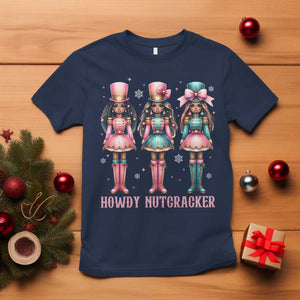 Howdy Nutcracker Cowgirl Christmas Western Country T Shirt TS14 Navy Print Your Wear