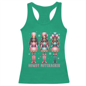 Howdy Nutcracker Cowgirl Christmas Western Country Racerback Tank Top - Print Your Wear