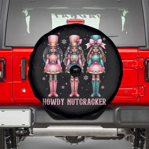 Howdy Nutcracker Cowgirl Christmas Western Country Spare Tire Cover TS14 Black Print Your Wear