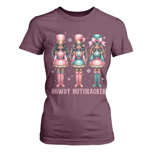 Howdy Nutcracker Cowgirl Christmas Western Country T Shirt For Women TS14 Maroon Print Your Wear