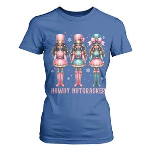 Howdy Nutcracker Cowgirl Christmas Western Country T Shirt For Women TS14 Royal Blue Print Your Wear