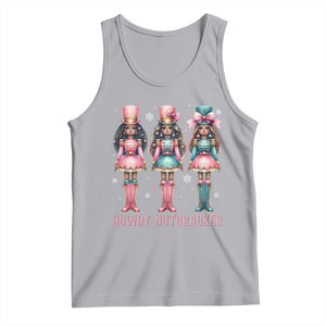 Howdy Nutcracker Cowgirl Christmas Western Country Tank Top TS14 Athletic Heather Print Your Wear
