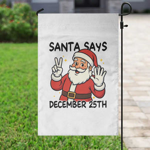 Santa Christmas December 25th Season Garden Flag TS14 Print Your Wear