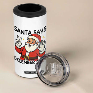 Santa Christmas December 25th Season 4 in 1 Can Cooler Tumbler TS14 Print Your Wear