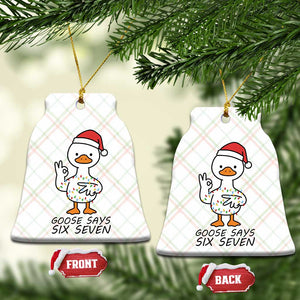 67 Six Seven Chirtsmas Meme Ceramic Ornament Funny Silly Goose TS14 Print Your Wear