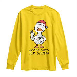 67 Six Seven Chirtsmas Meme Long Sleeve Shirt Funny Silly Goose TS14 Daisy Print Your Wear
