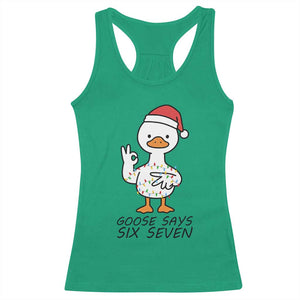 67 Six Seven Chirtsmas Meme Racerback Tank Top Funny Silly Goose TS14 Irish Green Print Your Wear