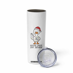 67 Six Seven Chirtsmas Meme Skinny Tumbler Funny Silly Goose TS14 Print Your Wear