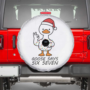67 Six Seven Chirtsmas Meme Spare Tire Cover Funny Silly Goose TS14 White Print Your Wear