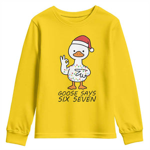 67 Six Seven Chirtsmas Meme Youth Sweatshirt Funny Silly Goose TS14 Daisy Print Your Wear