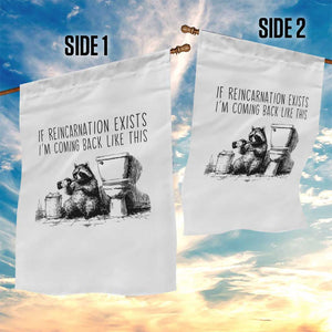 Funny Drunk Raccoon Garden Flag Trashed Panda Meme TS14 Print Your Wear