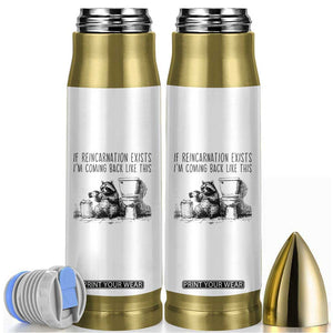 Funny Drunk Raccoon Bullet Tumbler Trashed Panda Meme TS14 White Print Your Wear