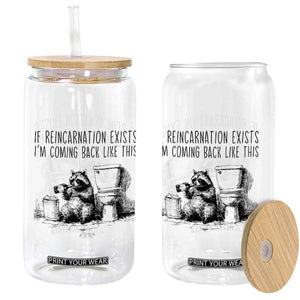Funny Drunk Raccoon Glass Can Trashed Panda Meme TS14 Print Your Wear