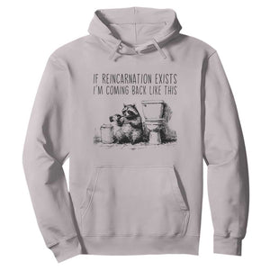 Funny Drunk Raccoon Hoodie Trashed Panda Meme TS14 Ice Gray Print Your Wear