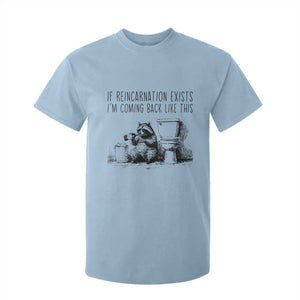 Funny Drunk Raccoon T Shirt For Kid Trashed Panda Meme TS14 Light Blue Print Your Wear
