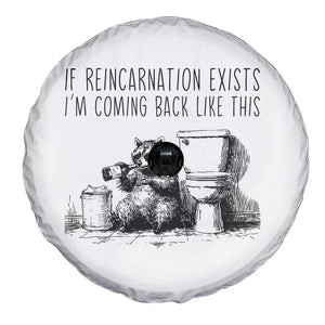 Funny Drunk Raccoon Spare Tire Cover Trashed Panda Meme TS14 Print Your Wear