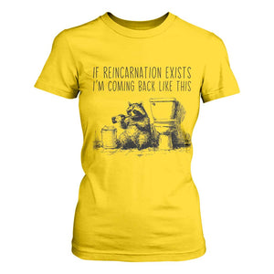 Funny Drunk Raccoon T Shirt For Women Trashed Panda Meme TS14 Daisy Print Your Wear