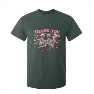 Funny Skeleton Anti Valentines T Shirt For Kid TS14 Dark Forest Green Print Your Wear