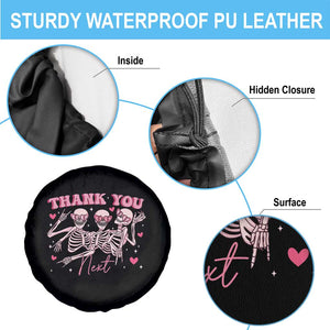 Funny Skeleton Anti Valentines Spare Tire Cover TS14 Print Your Wear
